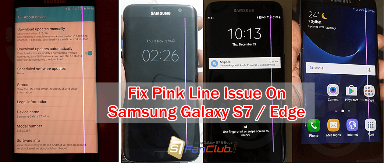 How To Fix Pink Line Issue on Samsung Galaxy S7 Edge? | samsung-galaxy-s7-edge-pink-line-display-issue-fix-solution