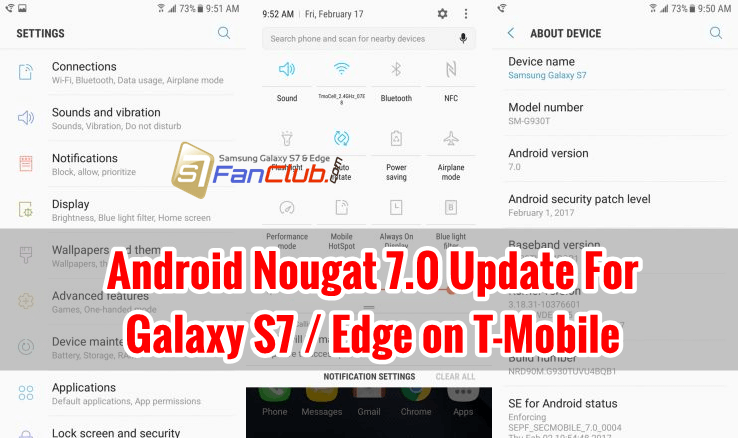 Android Nougat 7.0 Is Now Available for T-Mobile Galaxy S7 / Edge | galaxy-s7-t-mobile-android-nougat-software-update-download