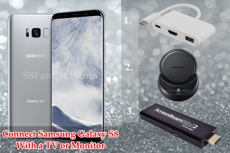 How to Connect Galaxy S10 Plus With TV Screen in 3 Ways? | gakaxy-s8-plus-connect-with-tv-screen-cast-mirroring