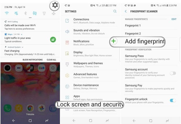 How To Easily Setup Galaxy S8 Plus Fingerprint Sensor? | setup-fingerprint-lock-samsung-galaxy-s8