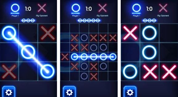 Tic Tac Toe Glow Puzzle Game APK for Galaxy S7 Edge / S8 Plus | tic-tac-toe-samsung-galaxy-s7-s8-plus-download-apk-game