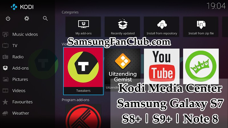Kodi Media Player for Samsung Galaxy S7 Edge | S8+ | S9+ | kodi-media-center-samsung-galaxy-s7-s8-s9-note-8-download