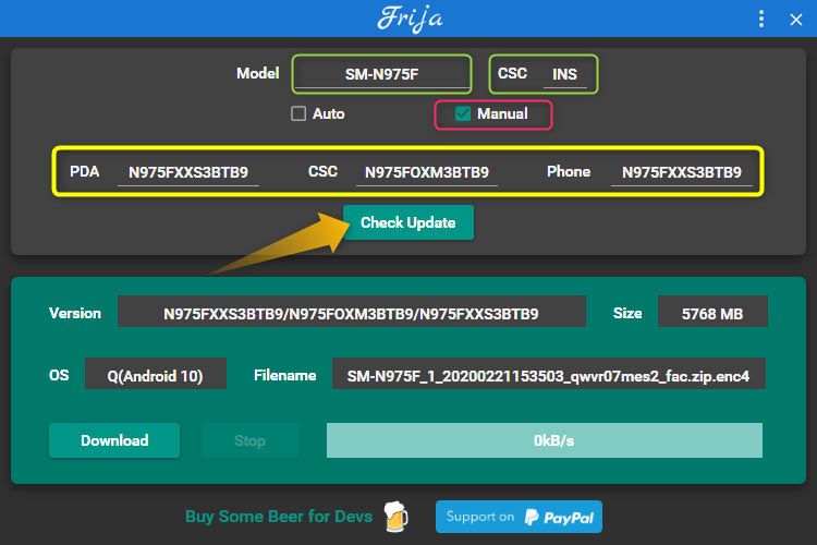 Get Frija 1.4.3 | Latest [year] Samsung Firmware Download Tool | frija-manual-mode